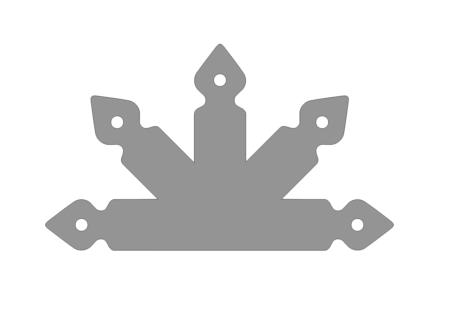 Rustic Iron Center Plate