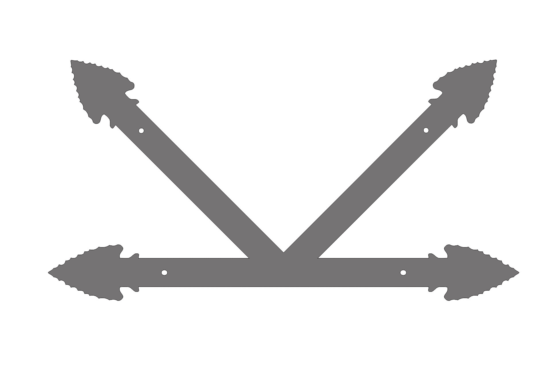 Authentic Arrowhead Iron "K" Plate