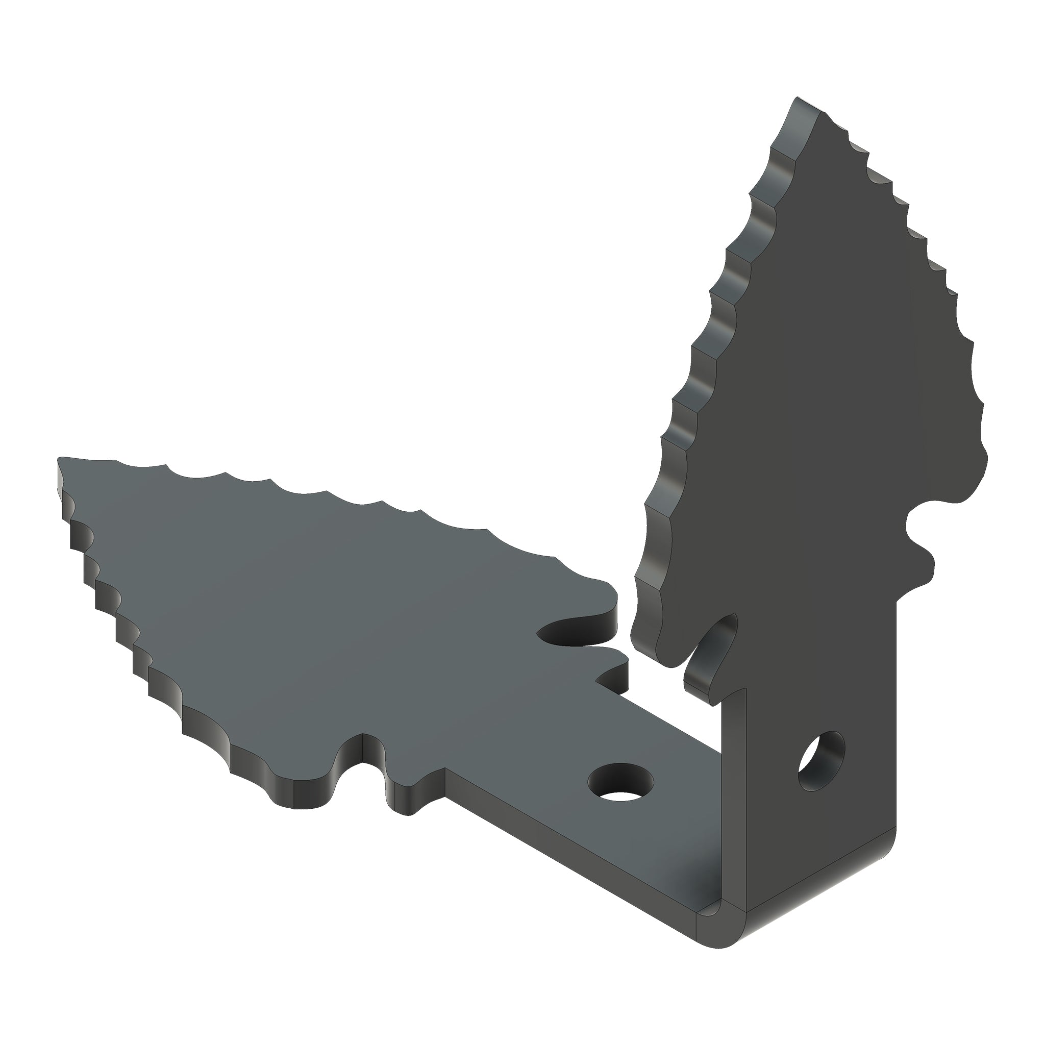 Auténtica correa de esquina de hierro con punta de flecha