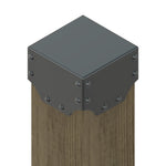 Transitional Iron Post Cap