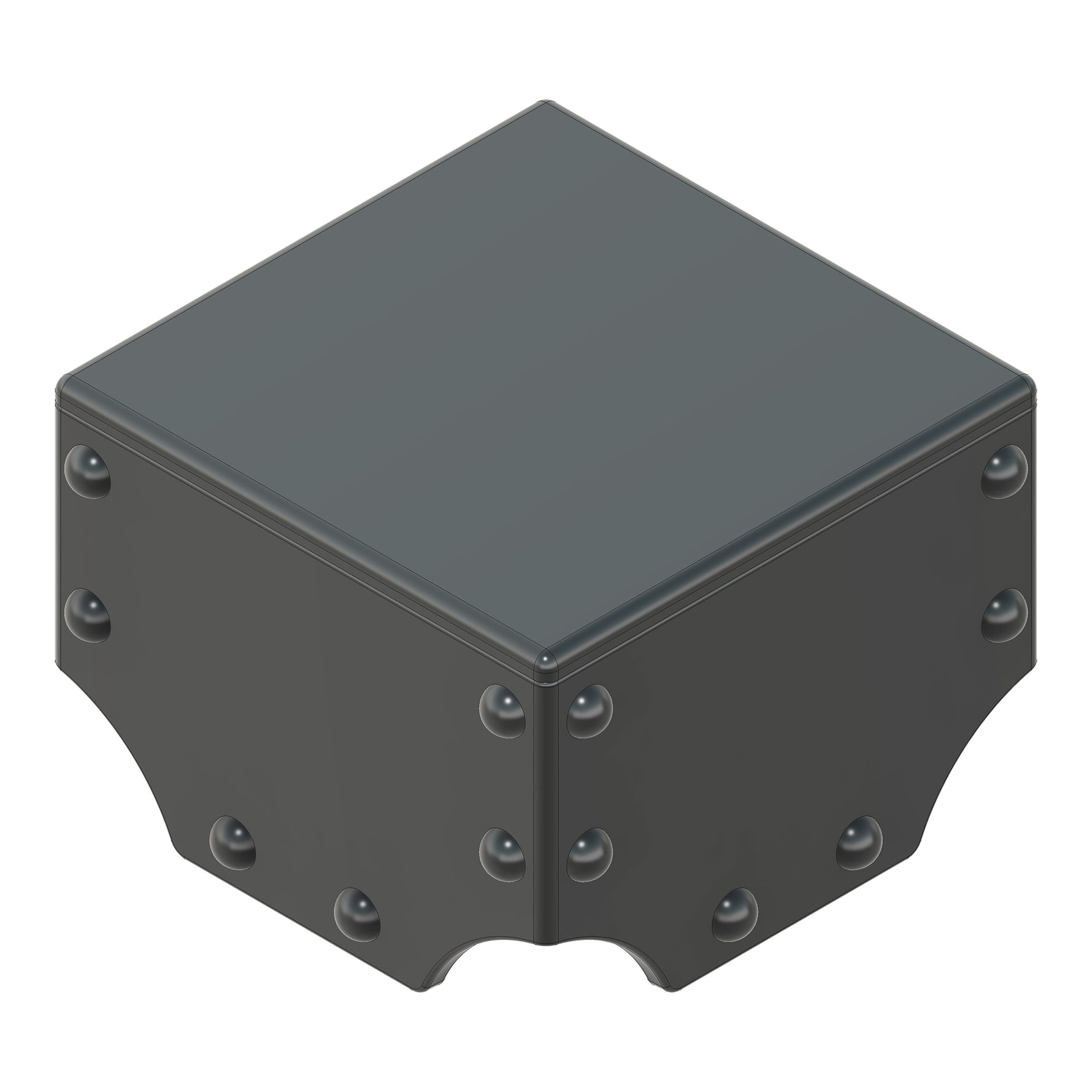 Transitional Iron Post Cap