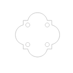 Colonial D Ring Anchor Plate Hardware Turnbuckle