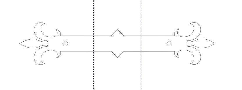 Egyptian Fleur De Lis Iron Beam Strap