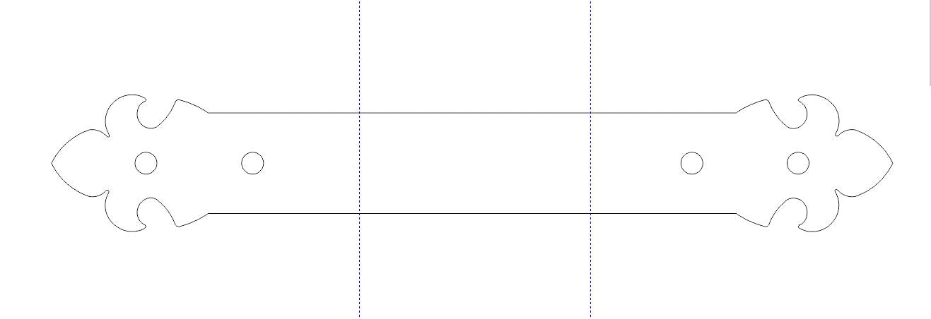 British Fleur De Lis Iron Beam Strap