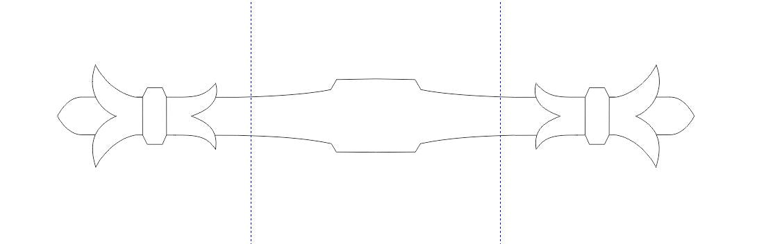 Babylonian Fleur De Lis Iron Beam Strap