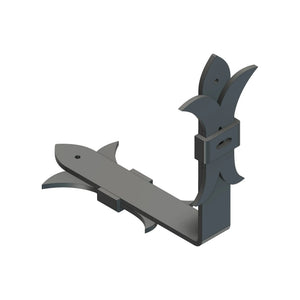 Babylonian Fleur De Lis Iron Angle Brace - Old West Iron