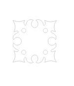 Romanesque D Ring Anchor Plate Brackets & Reinforcement Braces Turnbuckle