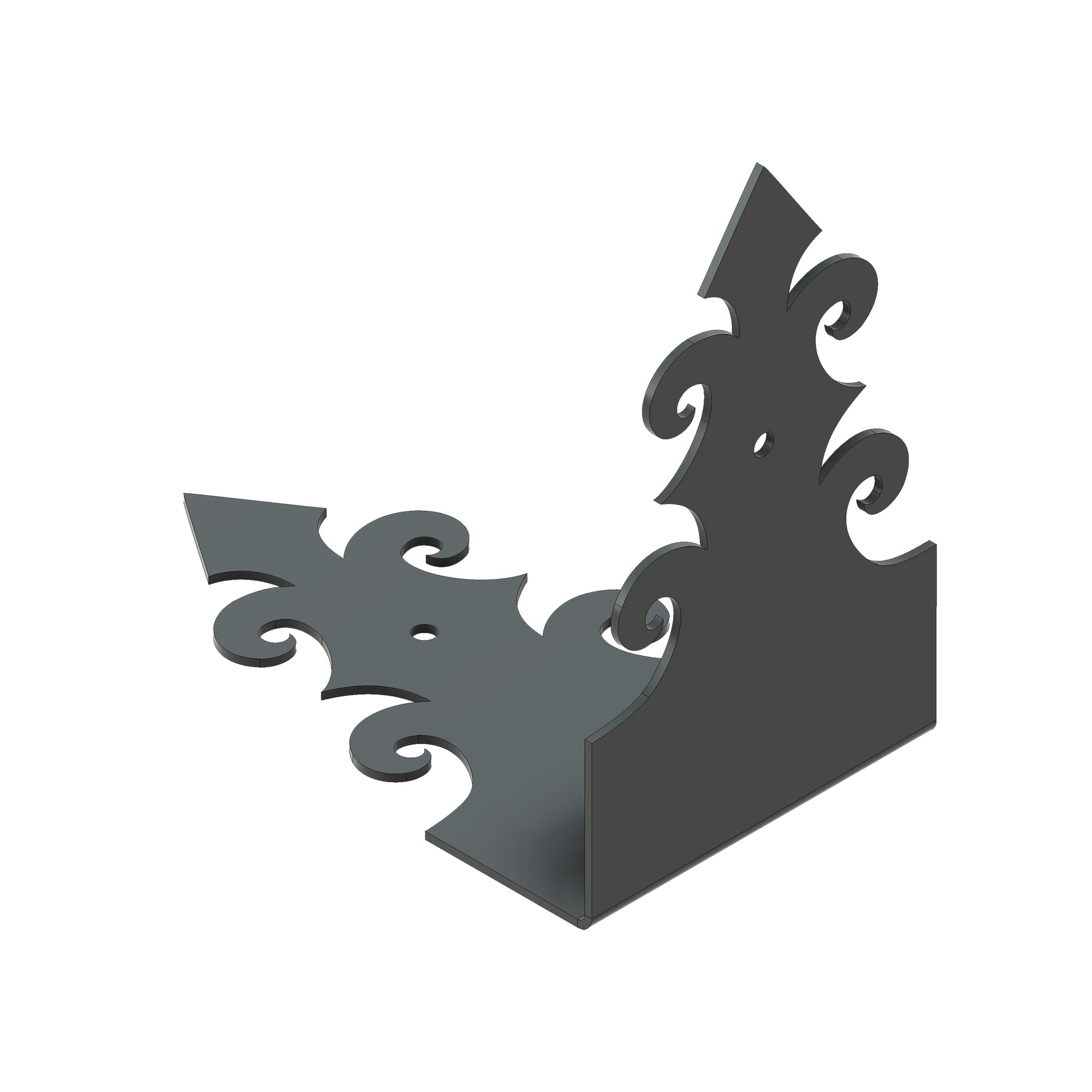 Romanesque Iron Corner Strap