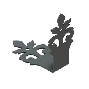 Acanthus Leaf Iron Corner Strap - Old West Iron