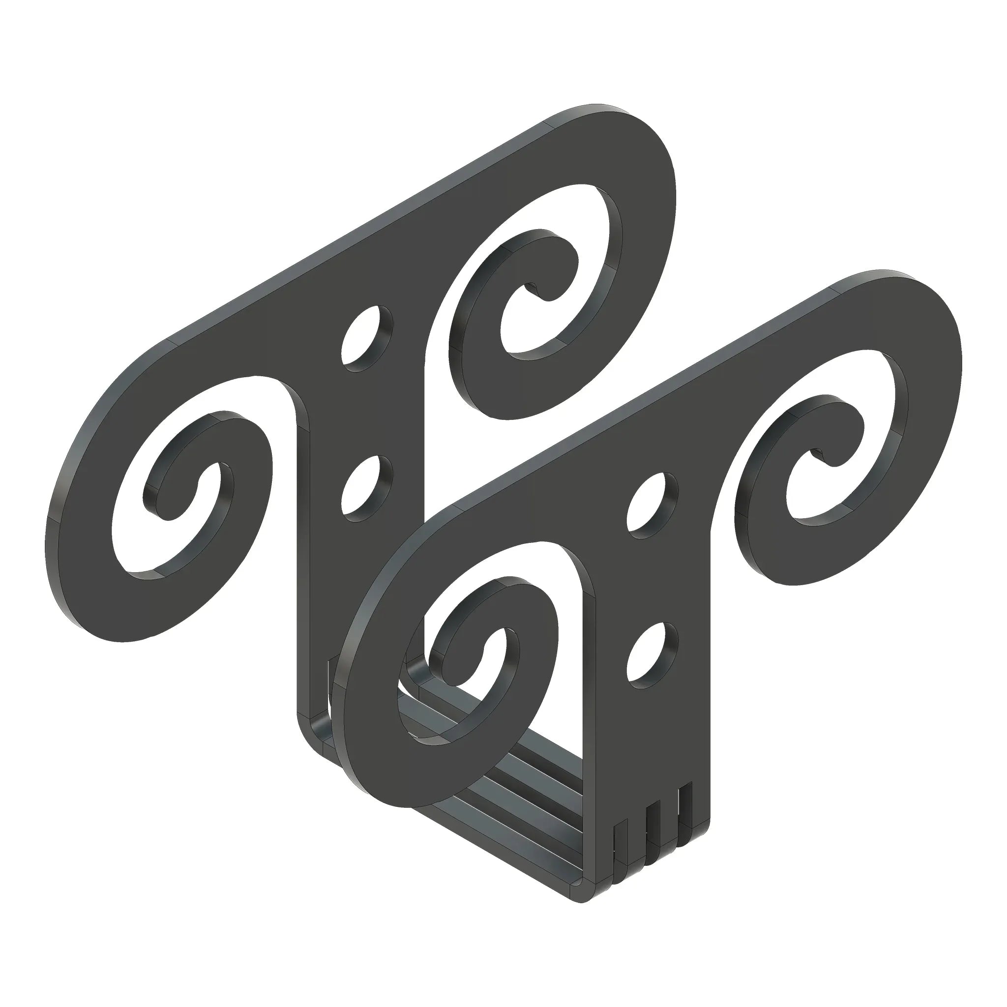 Greek Ionic Iron Beam Strap - Old West Iron