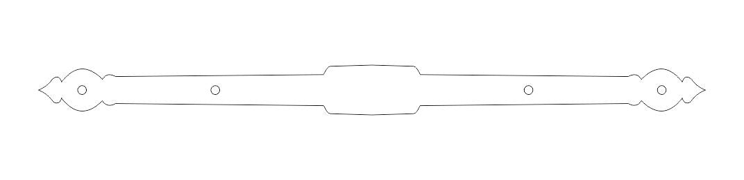 Tudor Revival Iron Beam Strap