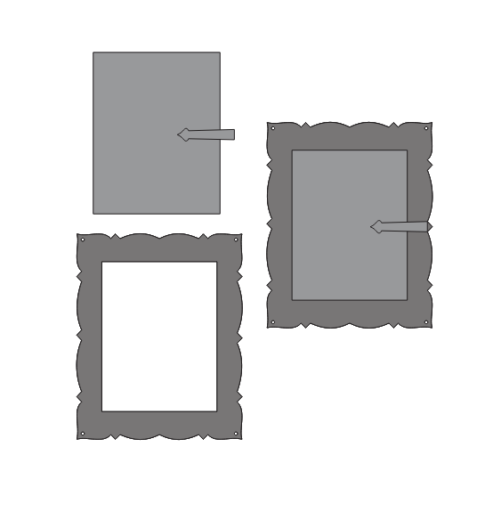 Tudor Revival Iron Speakeasy Door