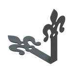 Soporte de ángulo de hierro Florence Fleur De Lis