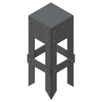 Auténtica tapa de poste de hierro del viejo mundo.