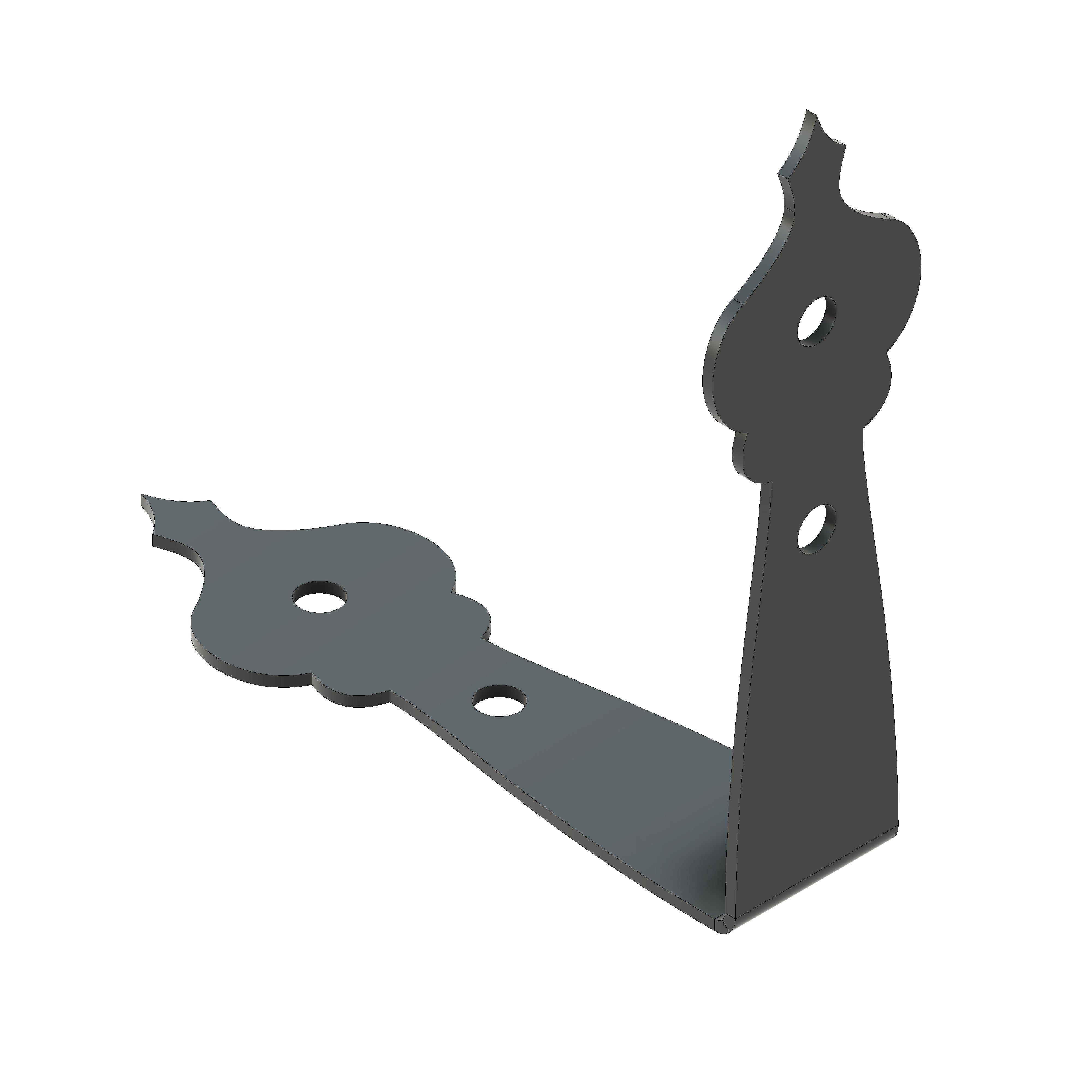 French Country Revival Iron Angle Brace