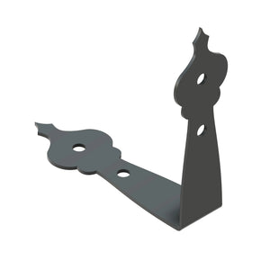 French Country Revival Iron Angle Brace - Old West Iron