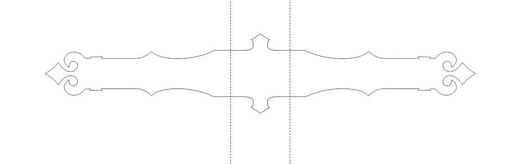 Baroque Iron Beam Strap - Old West Iron