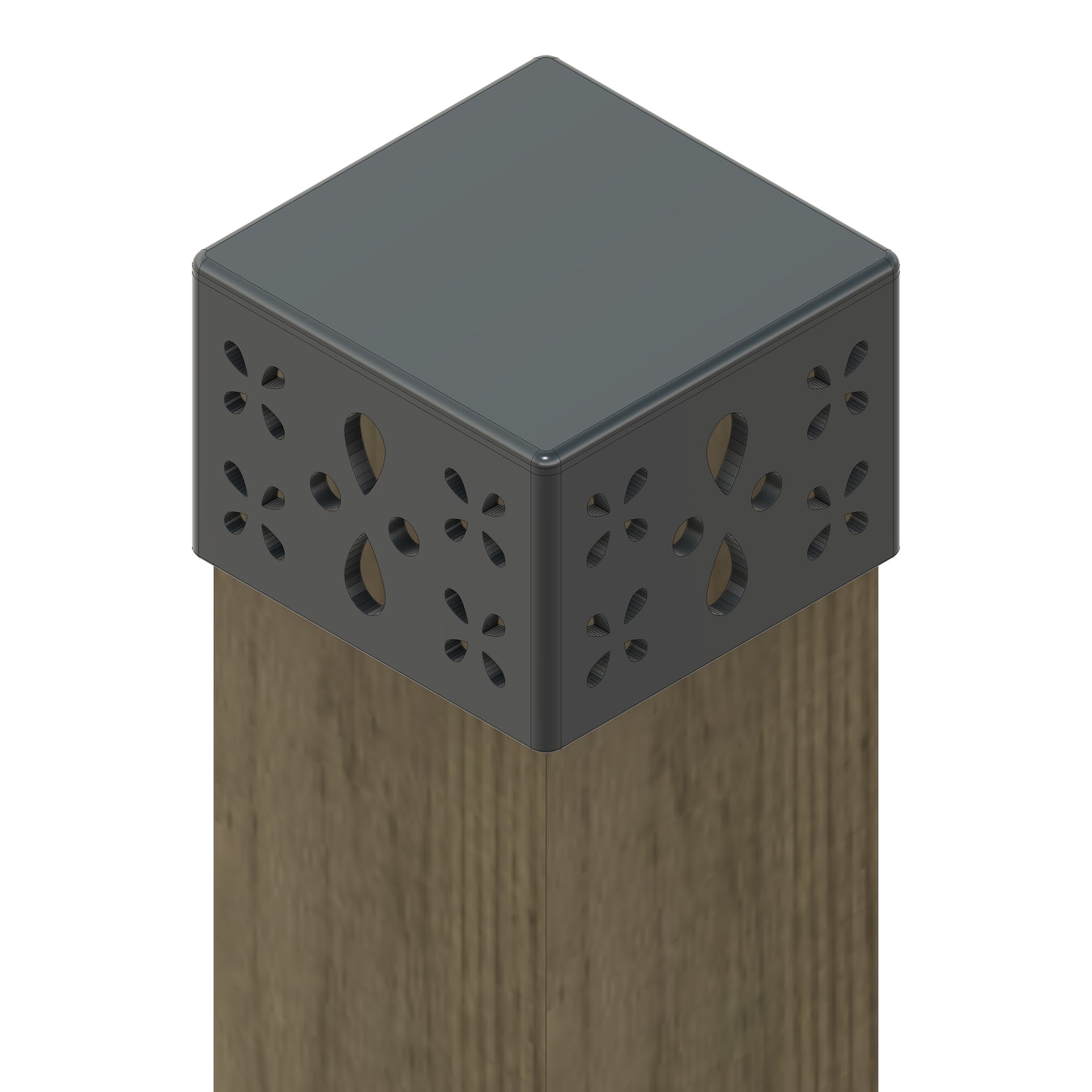 Tapa de poste de hierro Shabby Chic