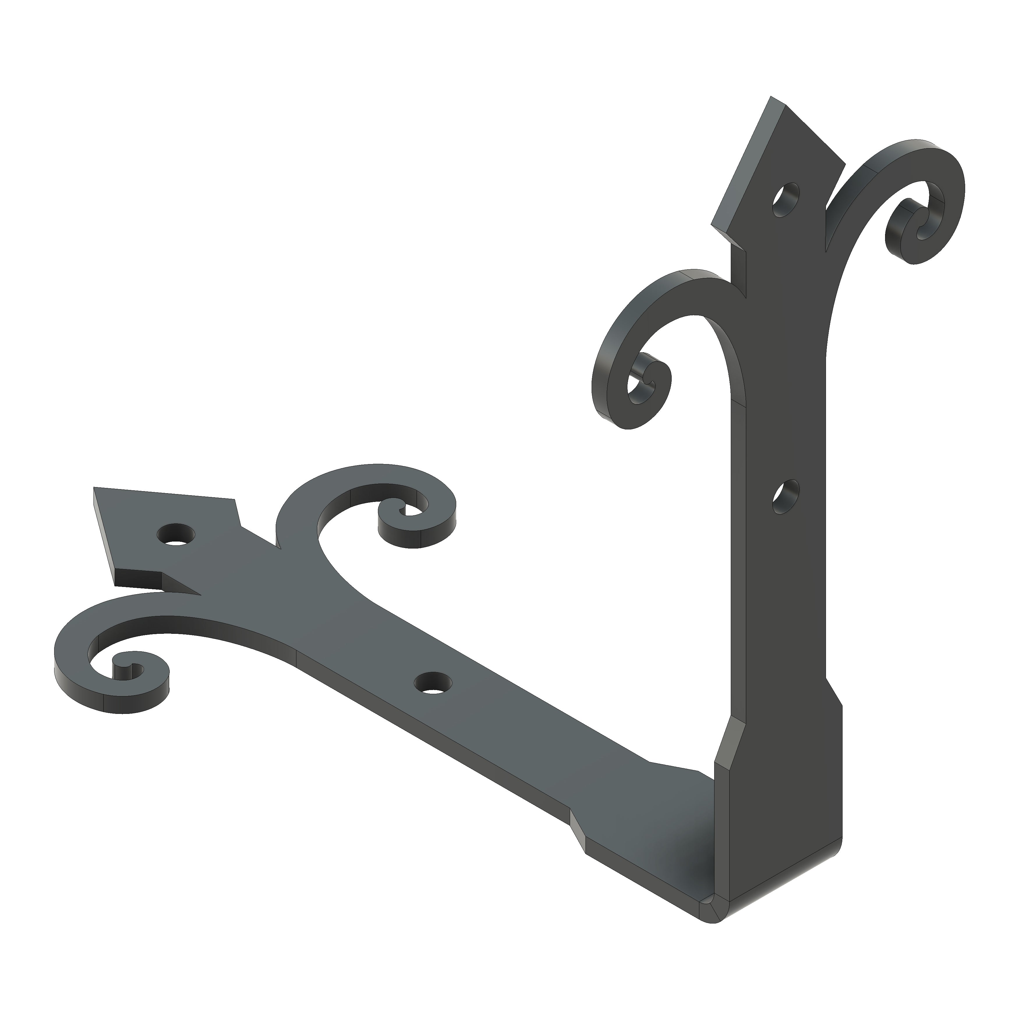 Chateauesque Iron Angle Brace