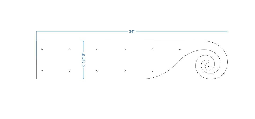 Correa con bisagra de imitación de hierro iónico griego XL