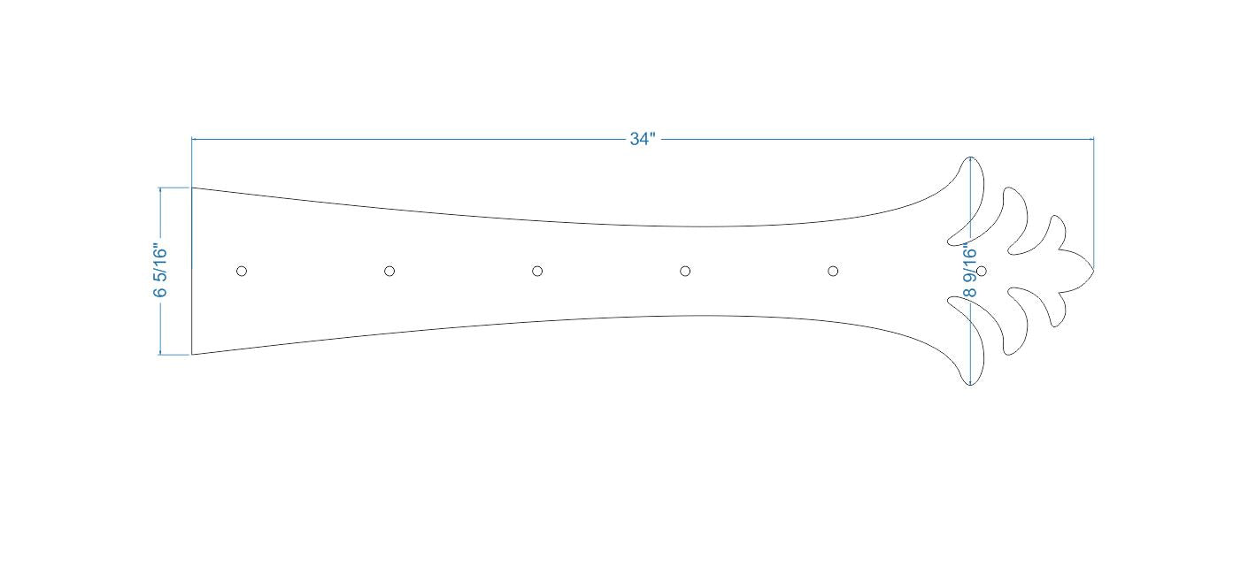 Correa de imitación de hierro greco-persa XL con bisagra