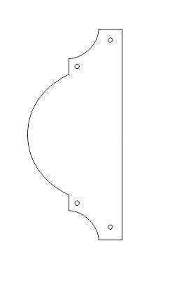 Barcelona Iron Push Plate