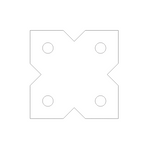 Polish Iron D Ring Anchor Plate Hardware Turnbuckle