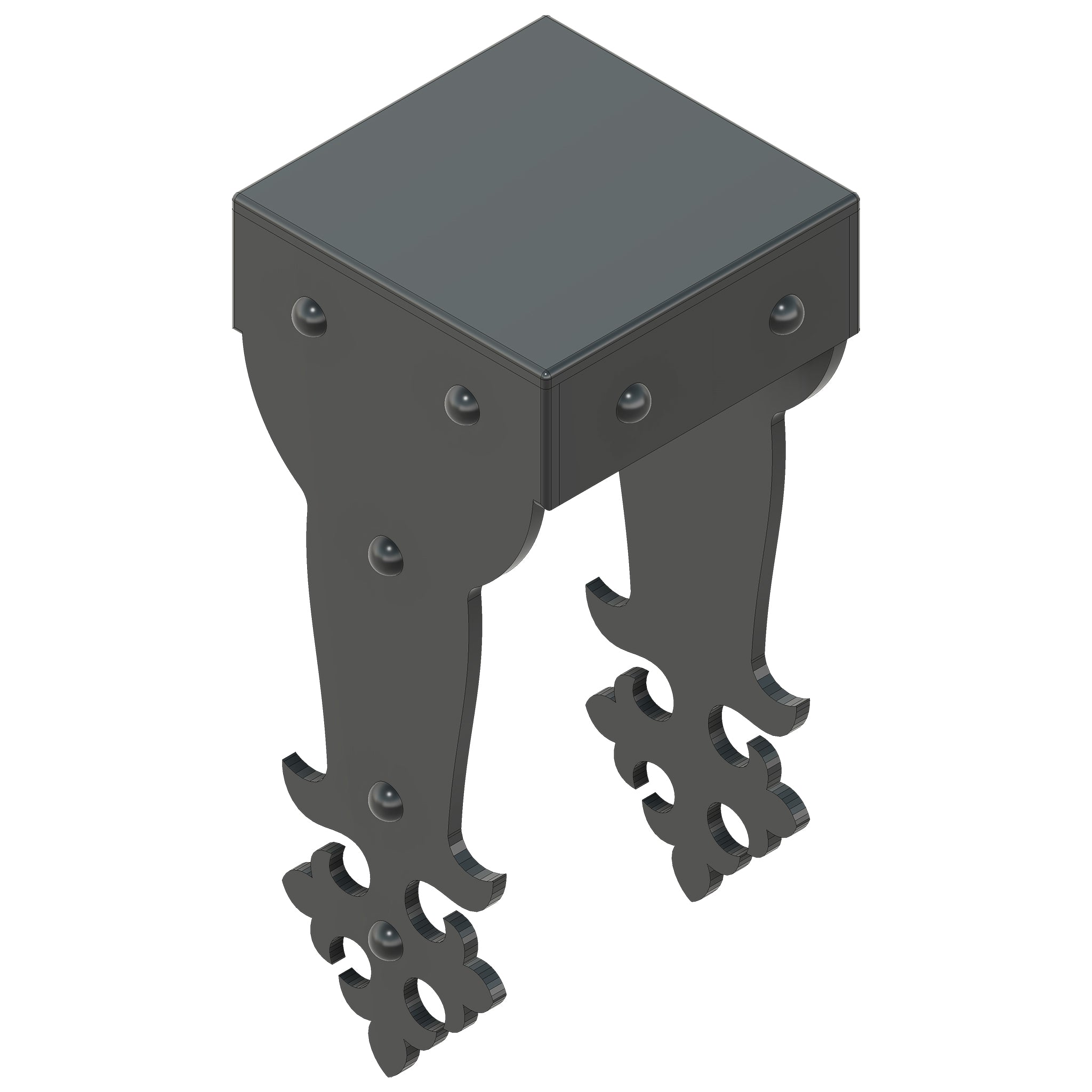 Portugeuse Gothic Iron Post Cap