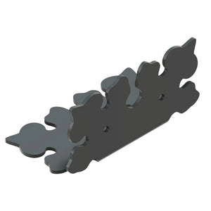 Decorated Gothic Iron Angle Brace - Old West Iron