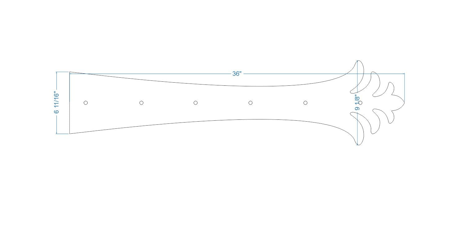 Correa de bisagra de imitación de hierro greco-persa