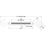 5/16" dia. Hook to Hook Turnbuckles Turnbuckle