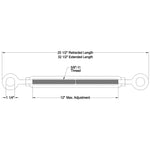 5/8" dia. Eye to Eye Turnbuckles Turnbuckle