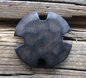 1 1/4" Notched Round Head Clavo / Decorative Nail Head - Old West Iron