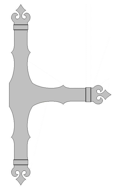 Baroque Decorative Iron "T" Strap