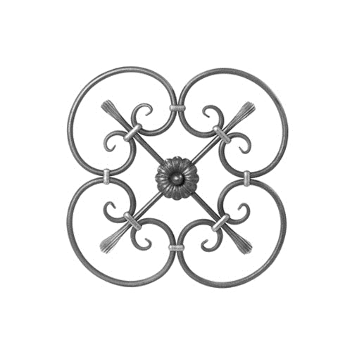 Smooth Cabinet Insert with Rosette