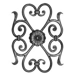 Scrolled Round Bar Cabinet Insert