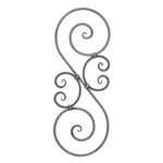 S Scroll Door Insert - Old West Iron