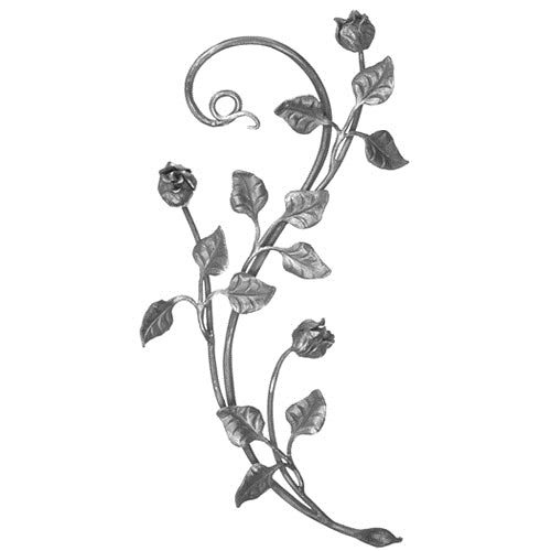 Rose Vine Cabinet Insert