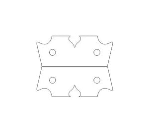 Federal Iron Angle Brace - Old West Iron