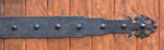 Portuguese Gothic Wrought Iron Garage Door Dummy Hinge Strap