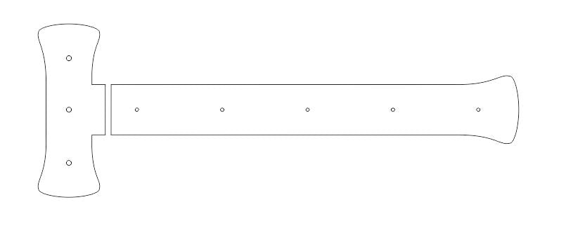 Traditional Tuscan Iron Functioning Hinge Strap