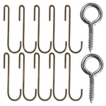 Ceiling mounted Pot Rack with Hooks-Rustic - 31.50" x 16.50" x 21" Pot Racks Kitchen Accessory