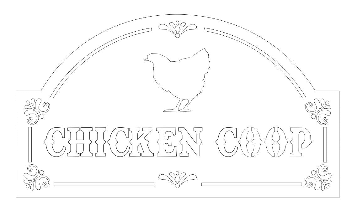 Chicken Coop Sign Wall Sign