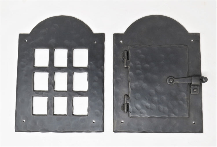 Colonial Iron Speakeasy Door & Grill Set
