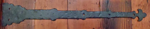 XL Moorish Revival Wrought Iron Faux Hinge Strap - Old West Iron