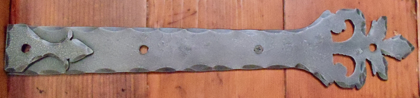 Roman Acanthus Wrought Iron Garage Door Dummy Hinge Strap