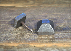 1" Thick Pyramid Head Nail - Old West Iron