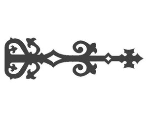 XL Medieval Reconquista Iron Faux Hinge Strap - Old West Iron