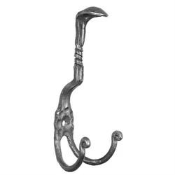 Hammered Iron Coat Hook - Old West Iron