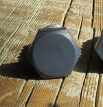 smooth hex head lag in gunmetal finish